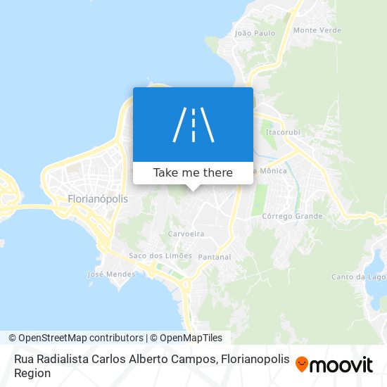 Rua Radialista Carlos Alberto Campos map