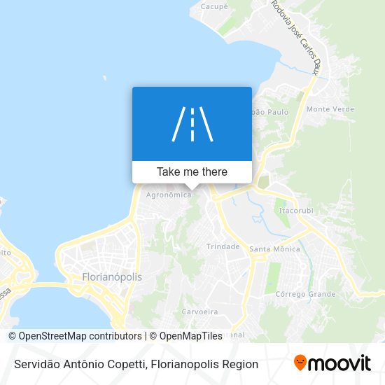 Servidão Antônio Copetti map