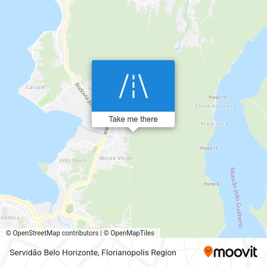 Servidão Belo Horizonte map