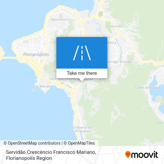 Servidão Crescêncio Francisco Mariano map
