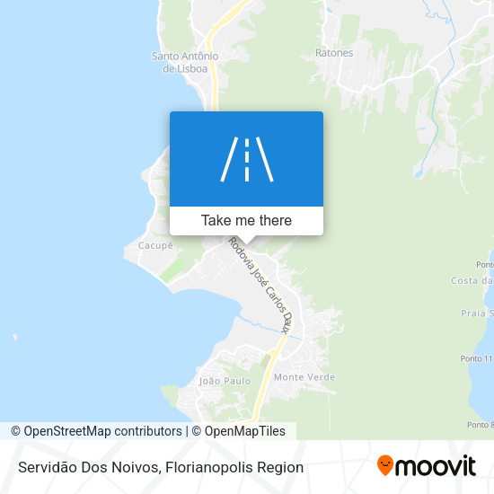 Servidão Dos Noivos map