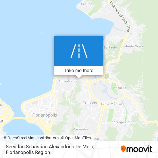 Servidão Sebastião Alexandrino De Melo map