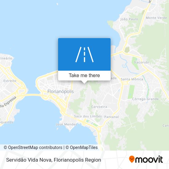 Servidão Vida Nova map