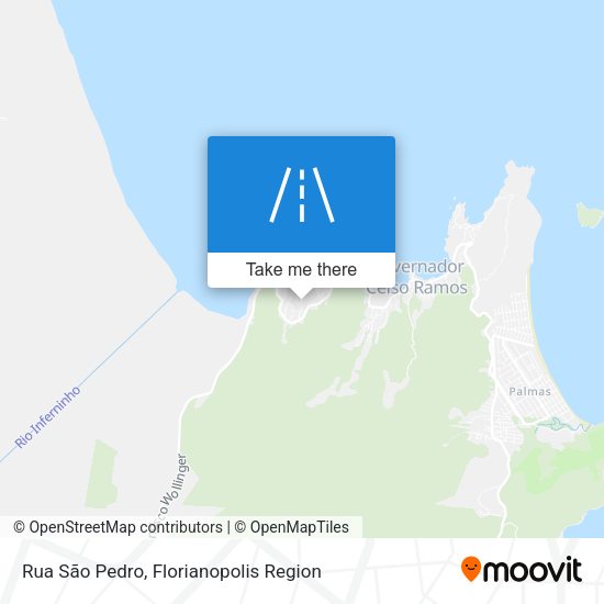 Rua São Pedro map