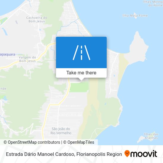 Estrada Dário Manoel Cardoso map