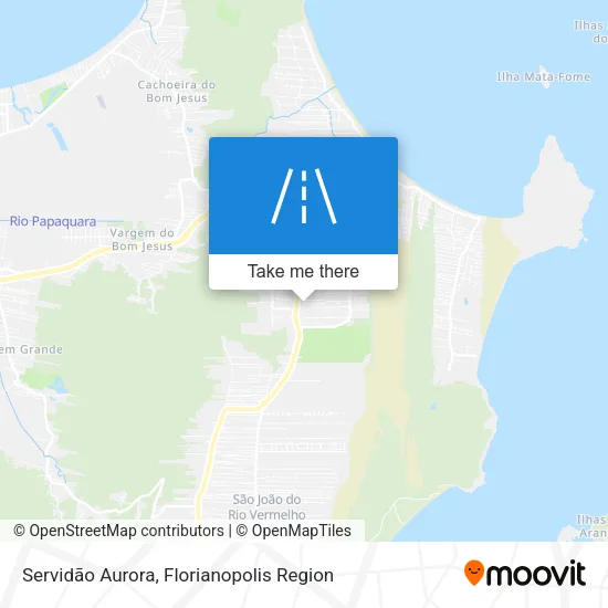 Servidão Aurora map
