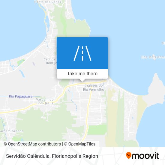 Servidão Calêndula map