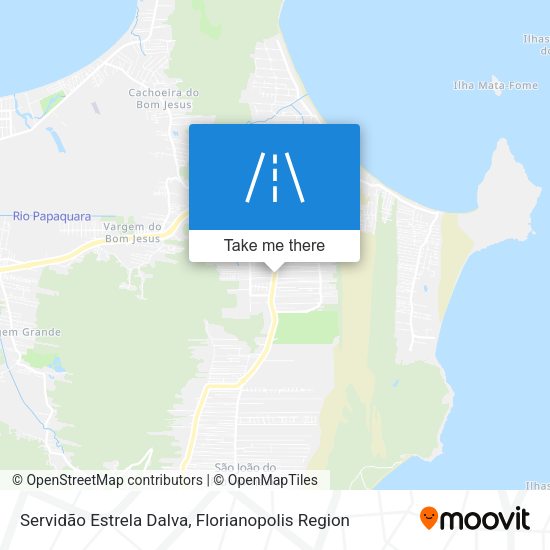 Servidão Estrela Dalva map