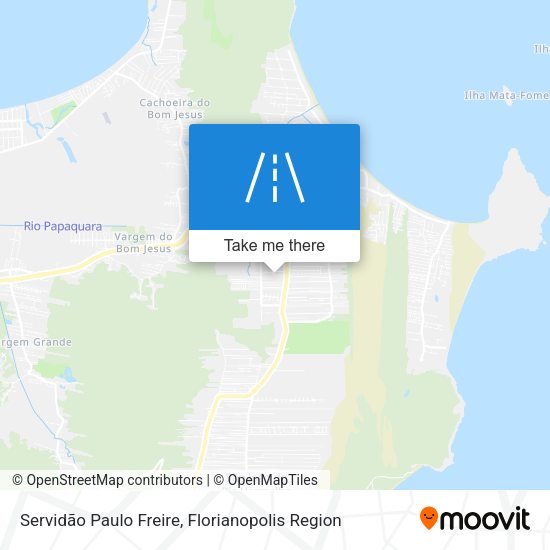 Servidão Paulo Freire map