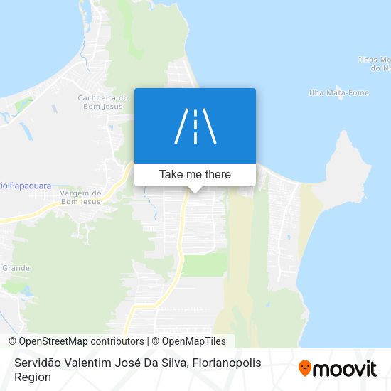 Servidão Valentim José Da Silva map