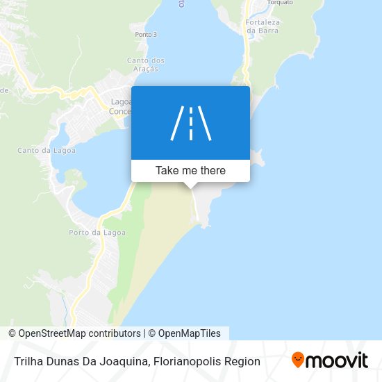 Trilha Dunas Da Joaquina map