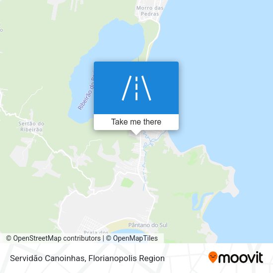 Servidão Canoinhas map