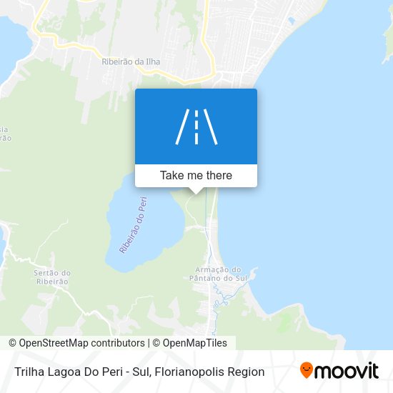 Trilha Lagoa Do Peri - Sul map
