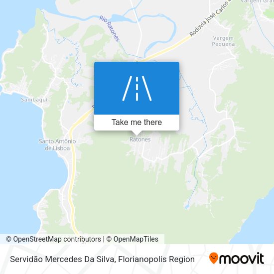 Servidão Mercedes Da Silva map