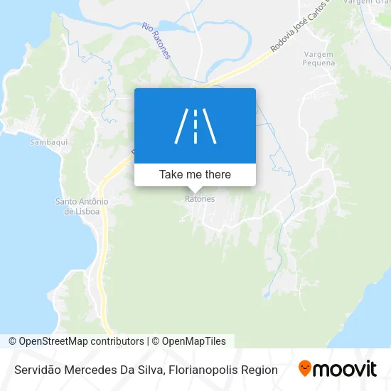 Servidão Mercedes Da Silva map