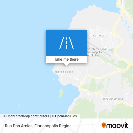 Rua Das Areias map