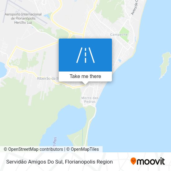 Servidão Amigos Do Sul map