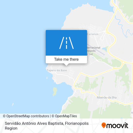 Servidão Antônio Alves Baptista map