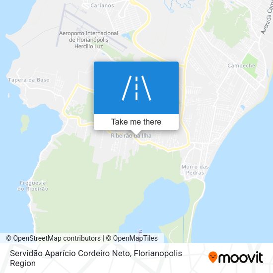 Servidão Aparício Cordeiro Neto map