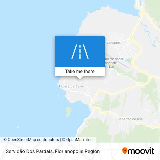 Servidão Dos Pardais map