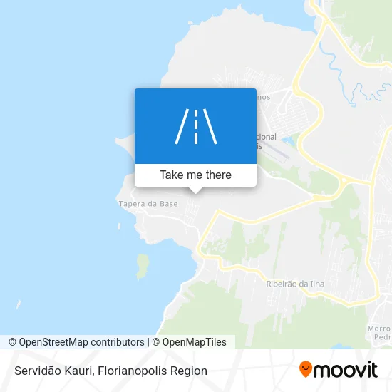 Servidão Kauri map