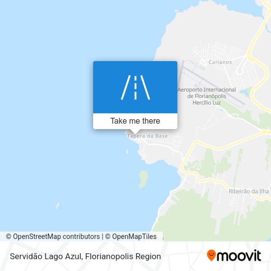 Servidão Lago Azul map