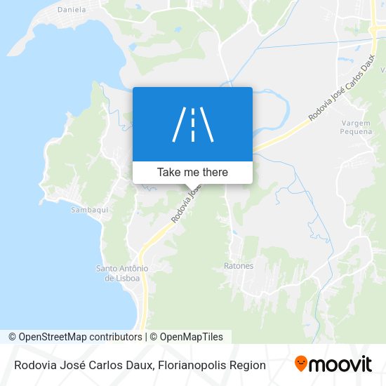 Rodovia José Carlos Daux map