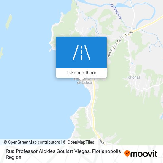 Rua Professor Alcides Goulart Viegas map