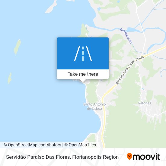 Servidão Paraíso Das Flores map