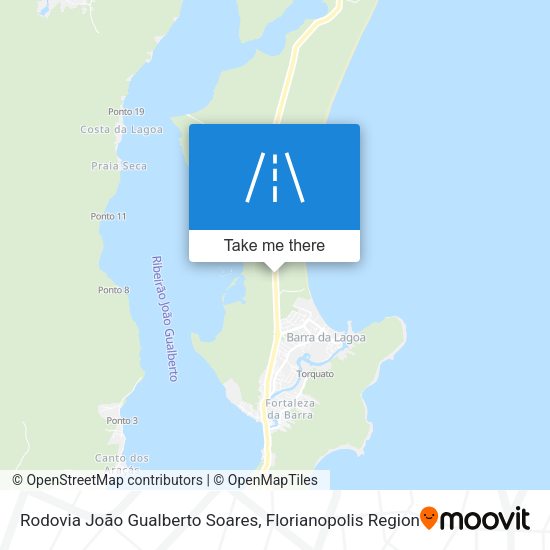 Rodovia João Gualberto Soares map