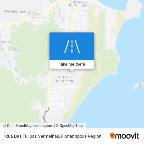 Rua Das Tulipas Vermelhas map