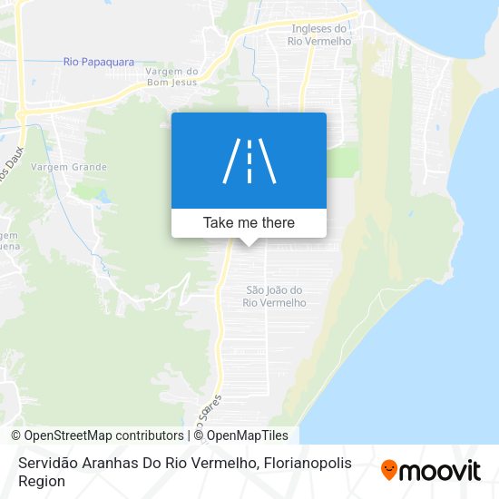 Servidão Aranhas Do Rio Vermelho map