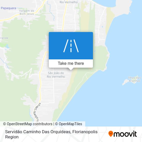 Servidão Caminho Das Orquídeas map