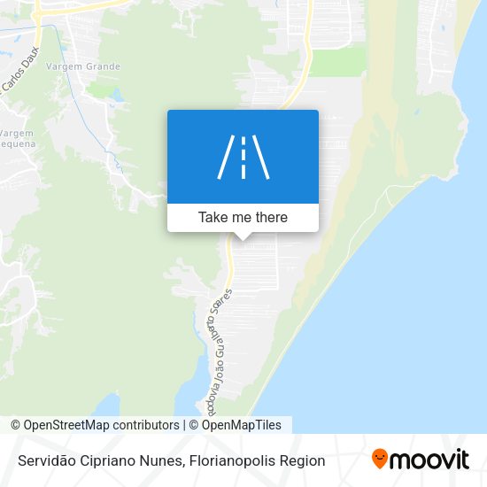 Servidão Cipriano Nunes map