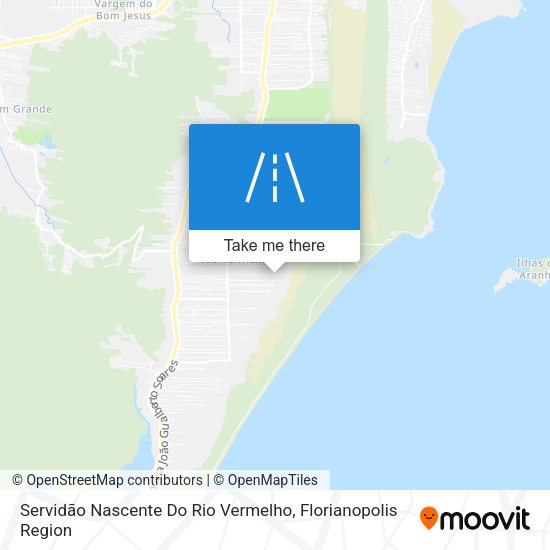 Servidão Nascente Do Rio Vermelho map