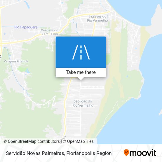 Servidão Novas Palmeiras map