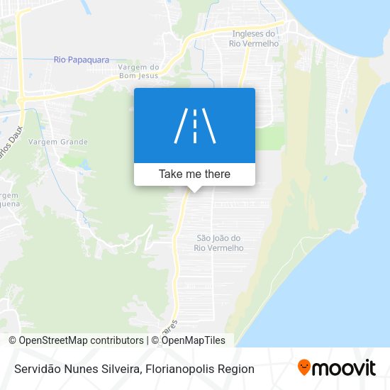 Servidão Nunes Silveira map