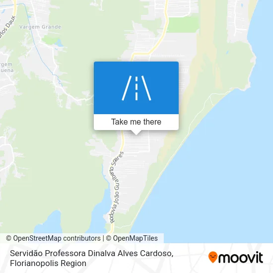 Servidão Professora Dinalva Alves Cardoso map