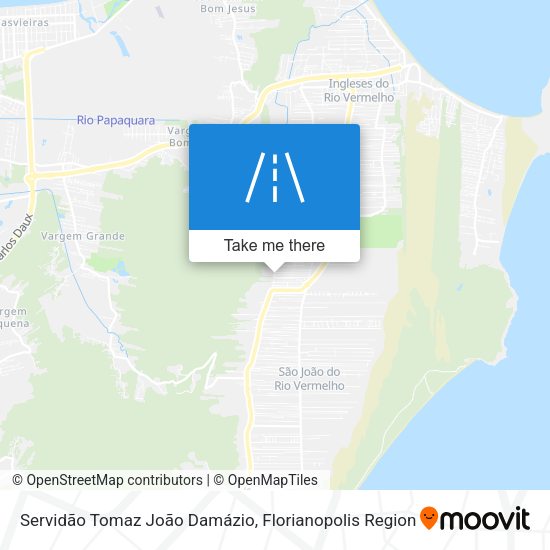 Servidão Tomaz João Damázio map