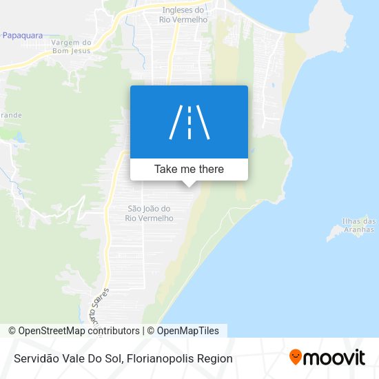 Servidão Vale Do Sol map