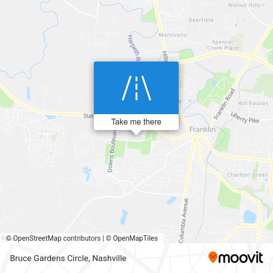 Bruce Gardens Circle map