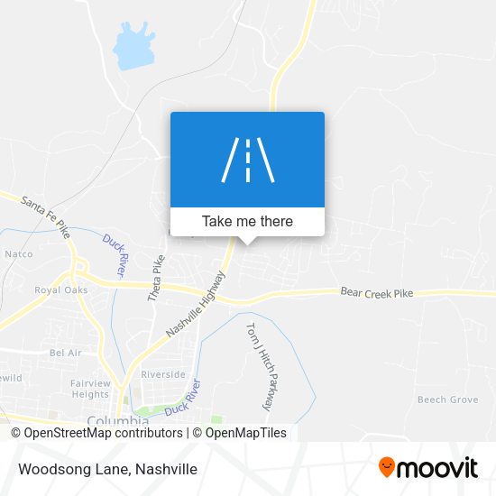 Woodsong Lane map