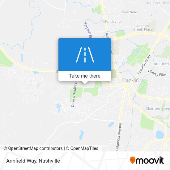 Mapa de Annfield Way