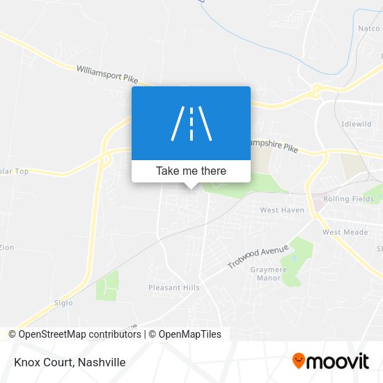 Mapa de Knox Court