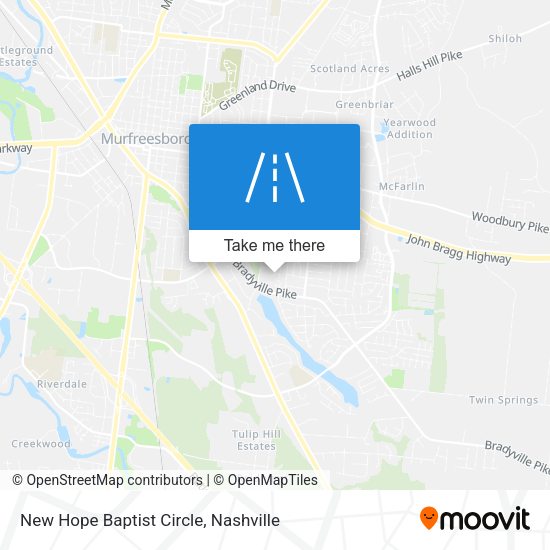 New Hope Baptist Circle map