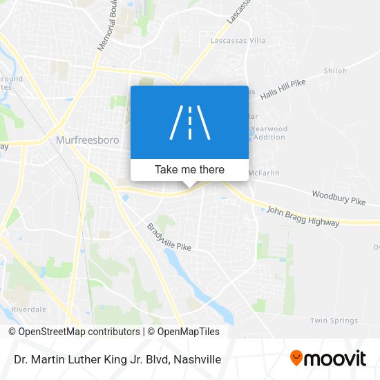 Mapa de Dr. Martin Luther King Jr. Blvd