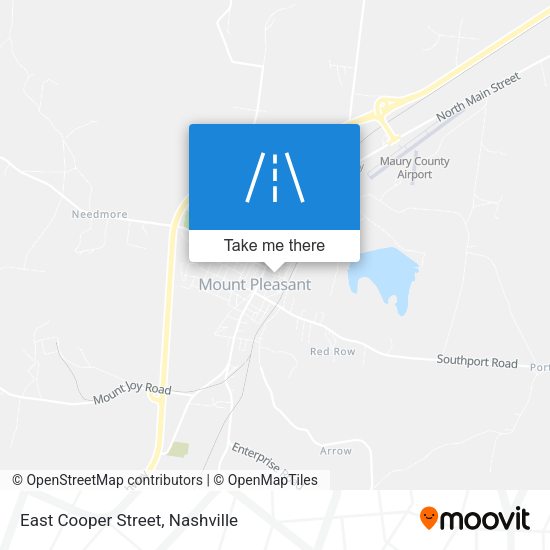 East Cooper Street map