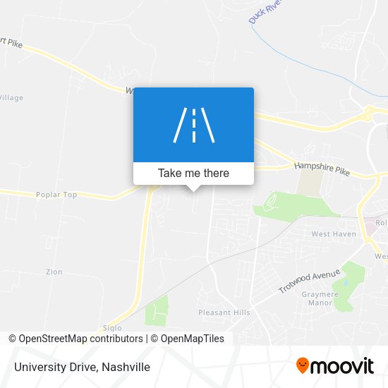 University Drive map