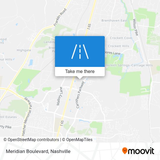 Mapa de Meridian Boulevard