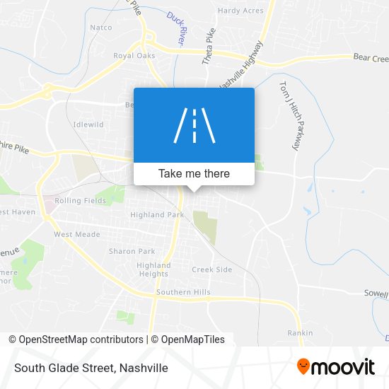 South Glade Street map